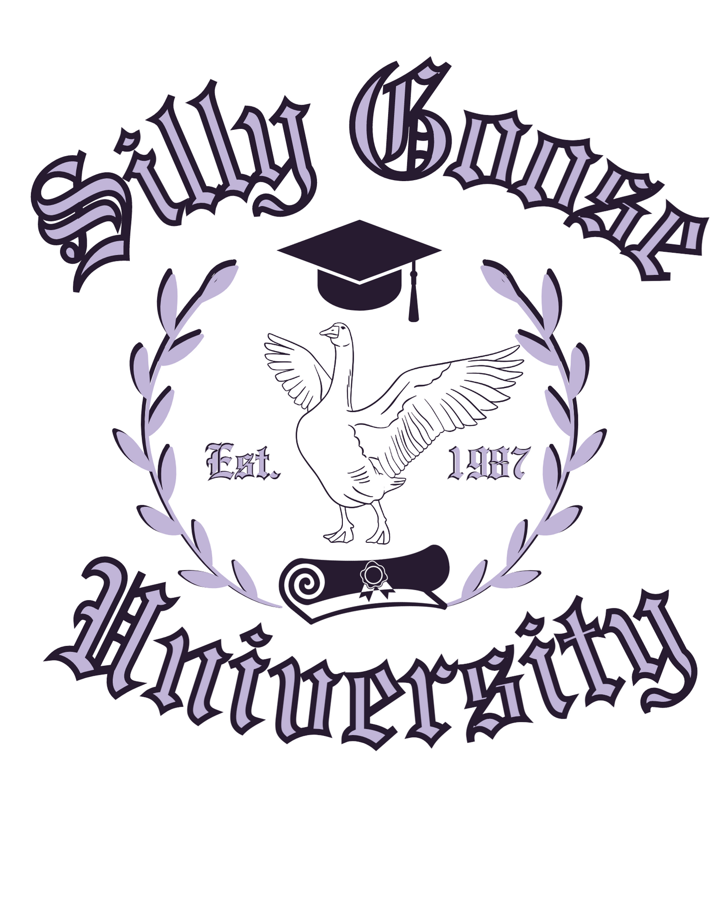 Silly Goose University Graphic Tee - Many Colors Available!