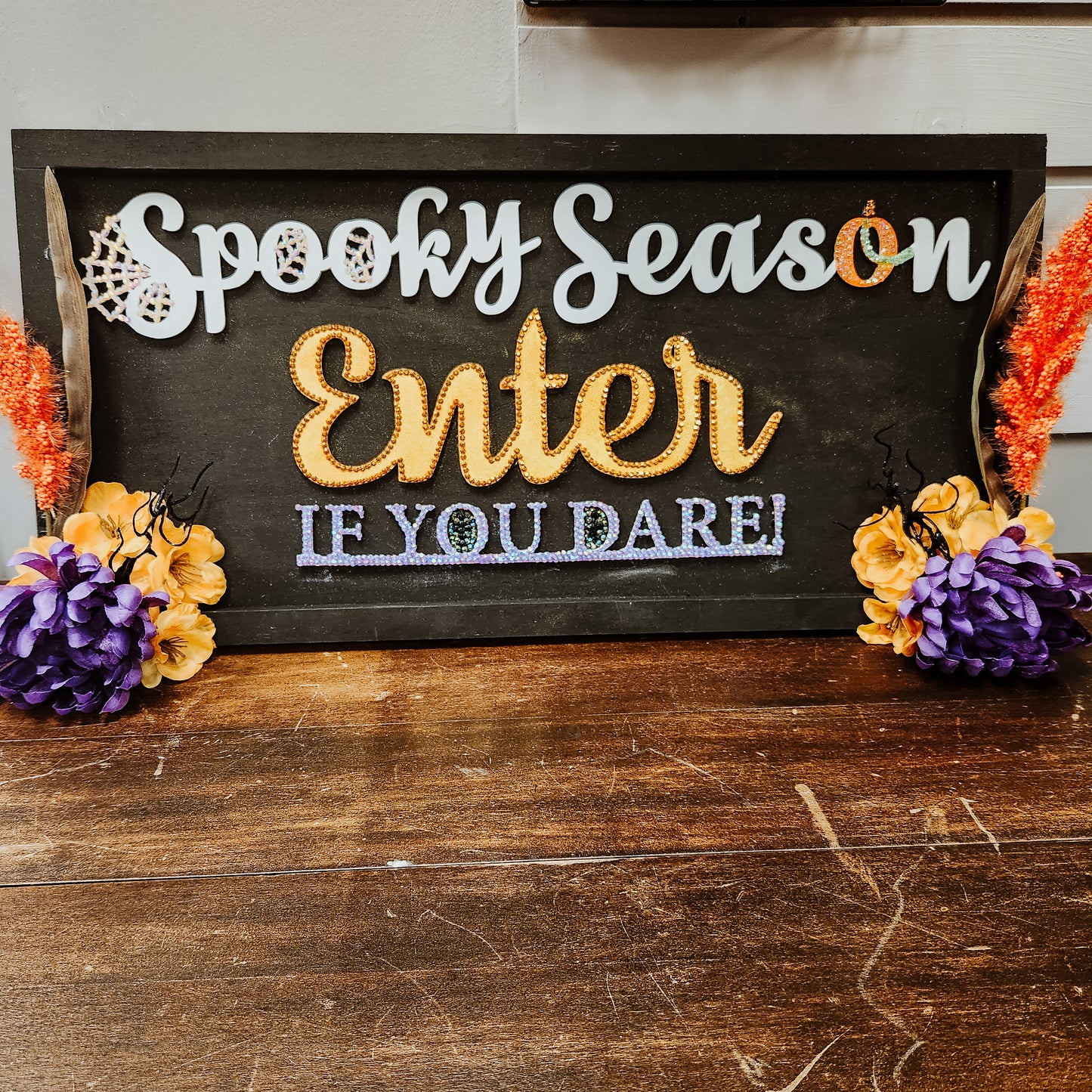 20"x10" Spooky Season Wooden Sign