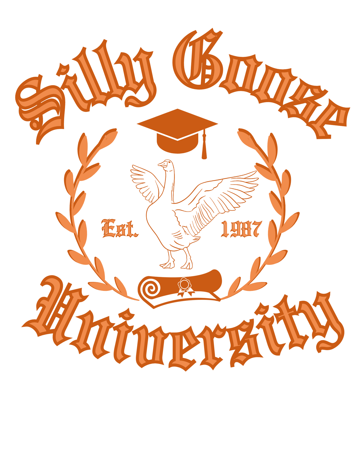 Silly Goose University Graphic Tee - Many Colors Available!